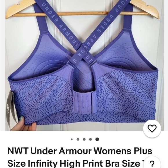 Under Armour Women’s Plus Size Infinity High print Bra - Picture 2 of 16